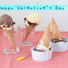 市販のアイスクリームコーンでデコアイス♪