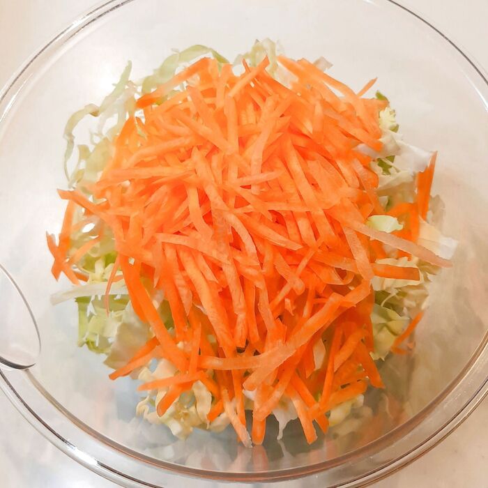 野菜をレンジ加熱