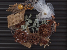 「大人可愛いリース」出来ました!