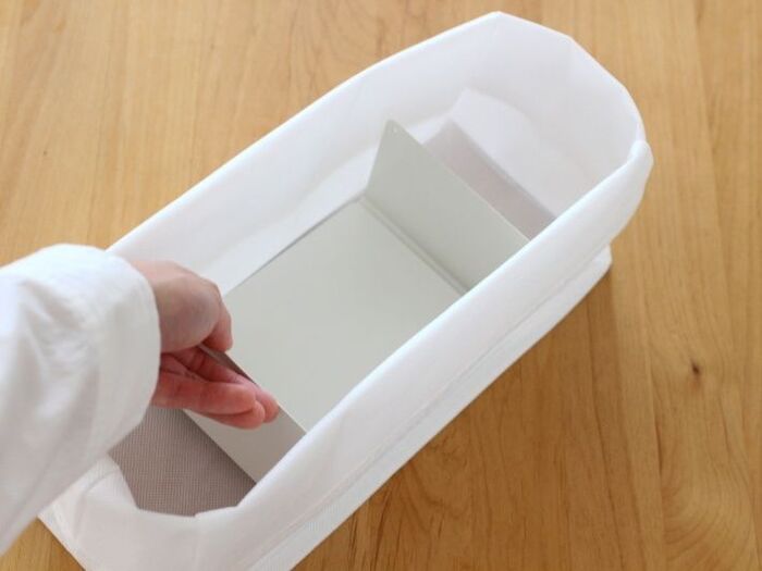 不織布ケースの仕切りに