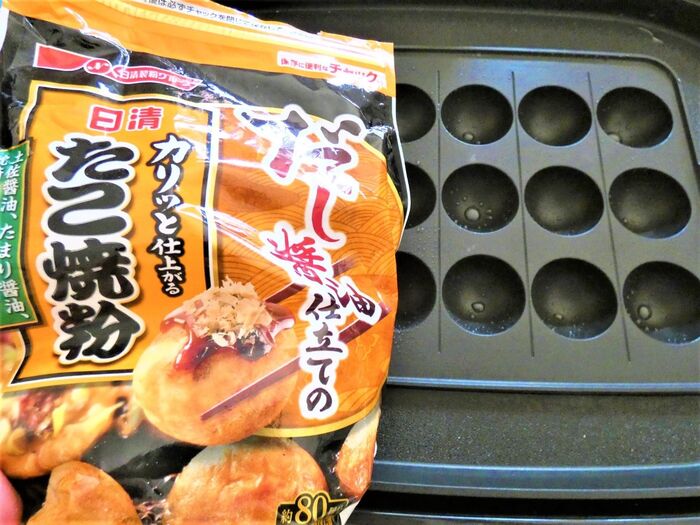 我が家は、いつもこれ!!上手に美味しく焼けるたこ焼粉