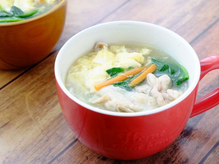 【くらし薬膳】潤いたっぷり♪豚肉とたまごのおかずスープ~気血を補う薬膳