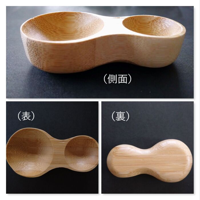 ダイソー:バンブー大小さじ
