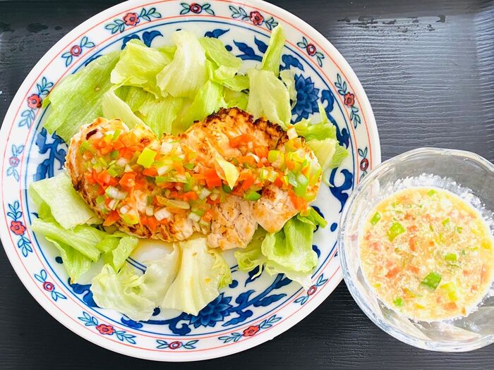 火の通りを早くして中までジューシーに!野菜もおいしく食べちゃいましょう\(^o^)/