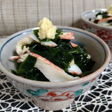 5分で完成 生ワカメとカニカマのポン酢しょうが和え