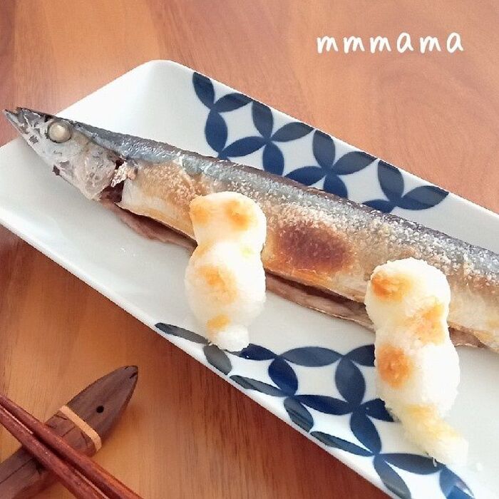 100均の型で簡単!後ろ姿がキュートな大根おろし猫♡