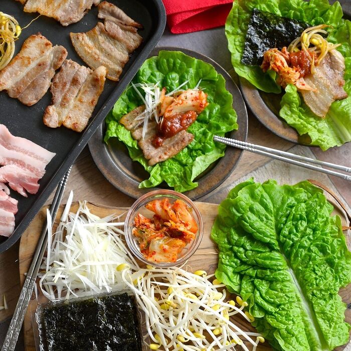おうちで韓国料理【サムギョプサル】ホットプレート×サムジャン＝簡単・本格韓国料理