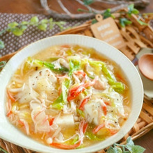 これだけ食べてもこのカロリー♪白菜とカニカマと豆腐のとろみ餡