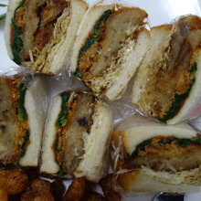 ぼっかけサンド、フライド大根を添えて・・・・