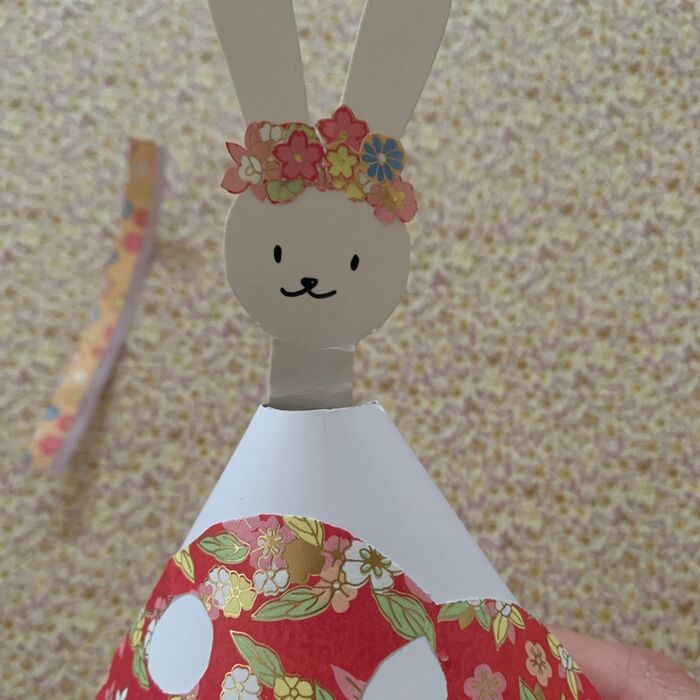 ④顔をつけます