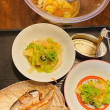 缶詰の汁で和物