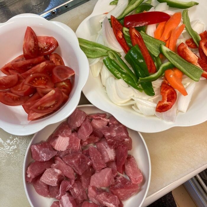 こんな感じの材料です♪