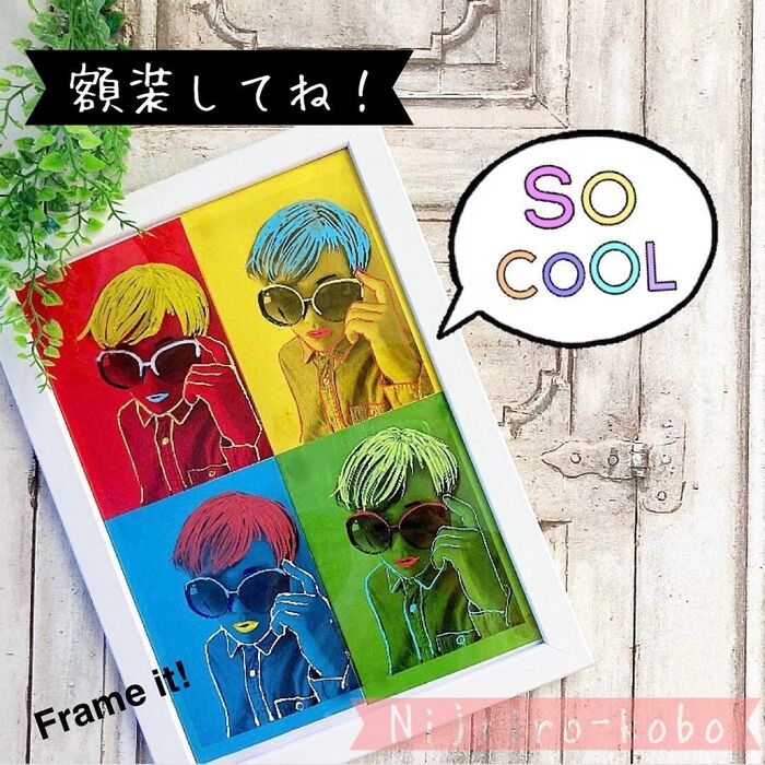 【飾るときは額装してね♪】