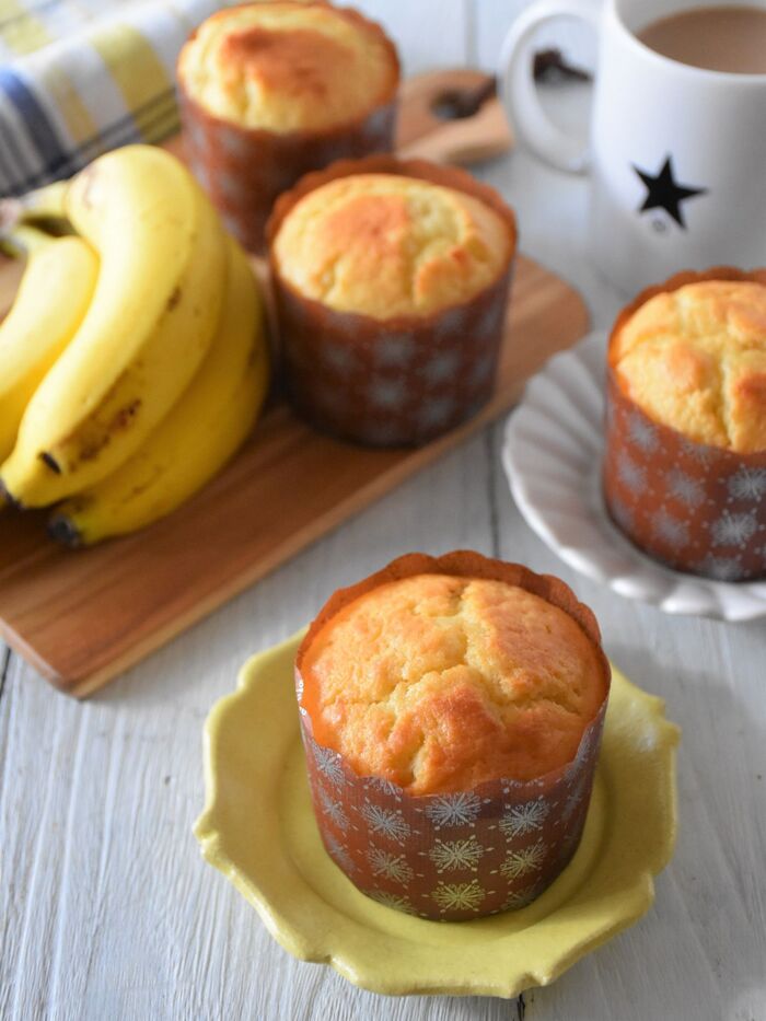 朝食やおやつに♡爽やか風味のバナナヨーグルトマフィン