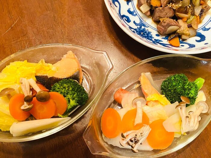 味付けいらず!野菜たっぷり🎶レンチン10分で作れる銀鮭ポトフ!