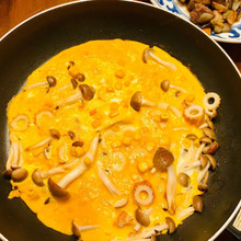 フライパン1つDEキノコオムレツ🎶隠し味にはアレ(*^◯^*)