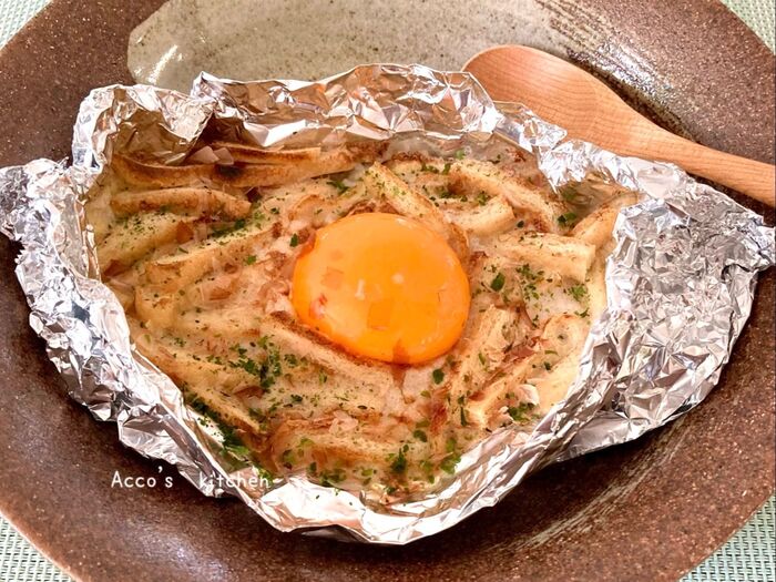 油揚げと長芋でサクサク!ふわふわ!とろろ焼き/オーブントースター利用【 居酒屋レシピ 】