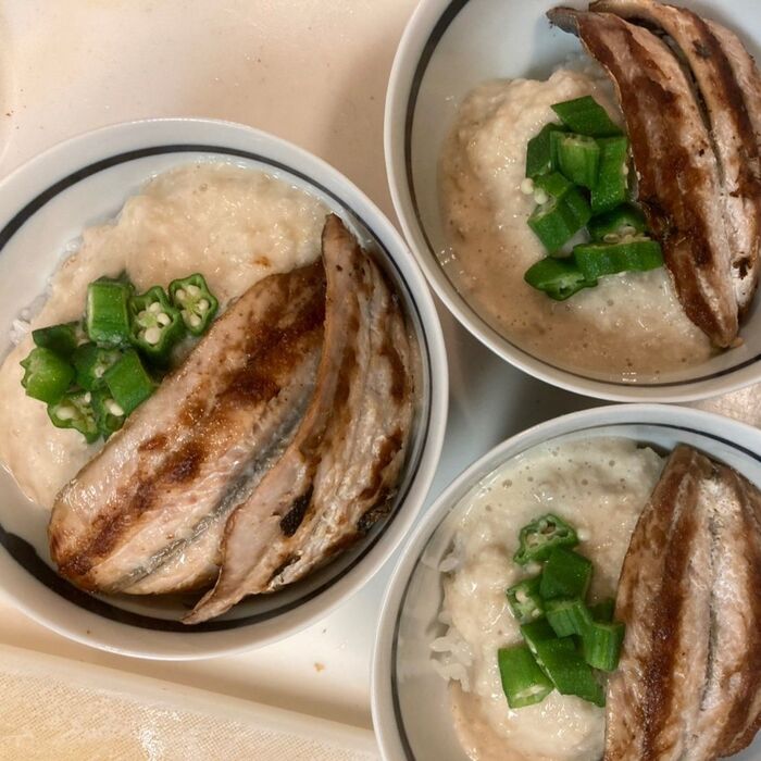 サンマとろろ丼♪