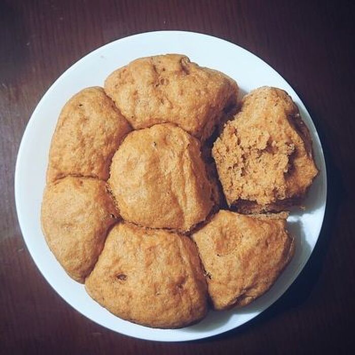 炊飯器で!コーヒー&ピーナッツのちぎりパン【ヴィーガン・全粒粉100%・オーブンなし】