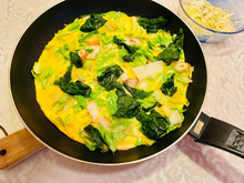 野菜もたっぷり!鱈とほうれん草のスペインオムレツ(*^◯^*)