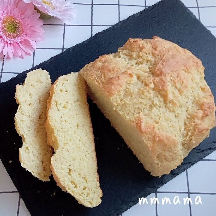 簡単!材料3つ!焼くまで3分!ダイエット豆腐パン