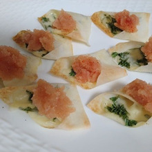 フィンガーフード 明太子とチーズのおつまみ