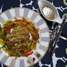 絶対美味しい、honeymustardチキン 👳💜🍳🍵🍰✨🍷💖