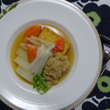 なんとなくの煮物、厚揚げ、生姜天、大根、肉豆腐団子 💛💜💕💖💓💞💛💜