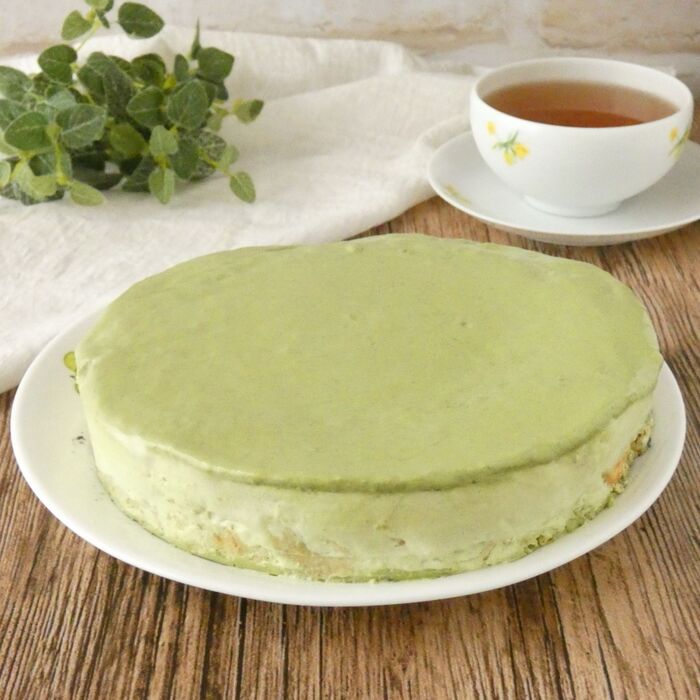 電子レンジ★抹茶のムースケーキ