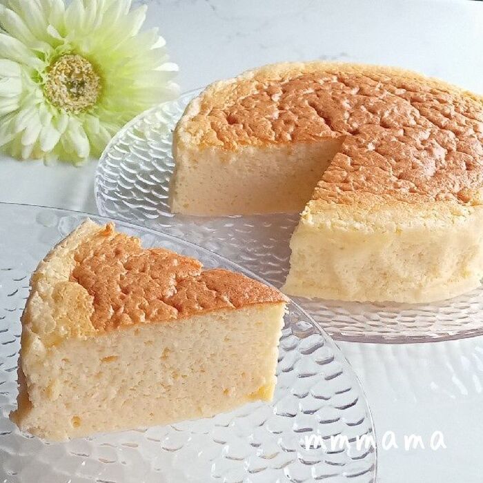 材料3つ!しゅわッとなくなる♡スフレチーズケーキ