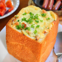 丸ごと食べられる♡お店で食べるような厚切りパングラタン