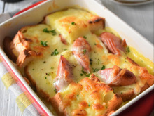 娘に大好評♡即席なのにご馳走感あり!コーンポタージュパングラタン