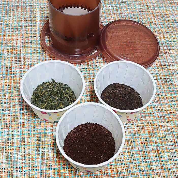 本来はコーヒー専用ですが、コーヒー、紅茶、お茶もOK