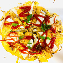 フライパン1つDE新玉ねぎとエビのプリプリ感がたまらな〜いキッシュ(*^◯^*)