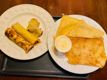 むしょうに食べたくなるきな粉味🎶クレープにしてみました。