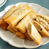 【〇ごと春巻き】便利な野菜だし使用!