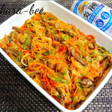 【おうち居酒屋ごはん】ご飯が進む!ししゃもとたっぷり野菜のラーぽん南蛮漬け