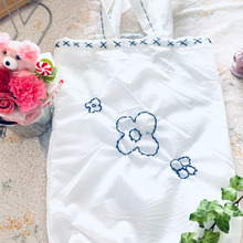 不織物で縦長のエコバッグ!長ネギや、フランスパンが楽々入りますよ〜