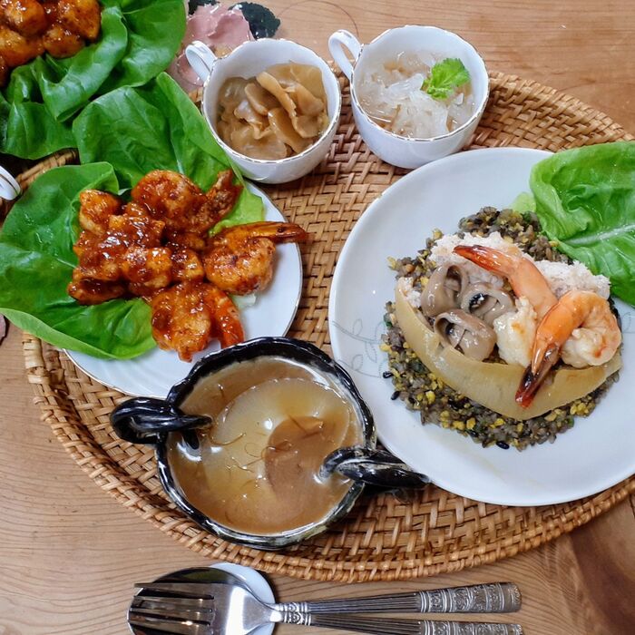 中華ランチセット~簡単!イカエビチリ…色鮮やか!かに玉チャーハン