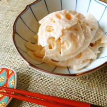 お酒がすすむ!蓮根の明太マヨ和え