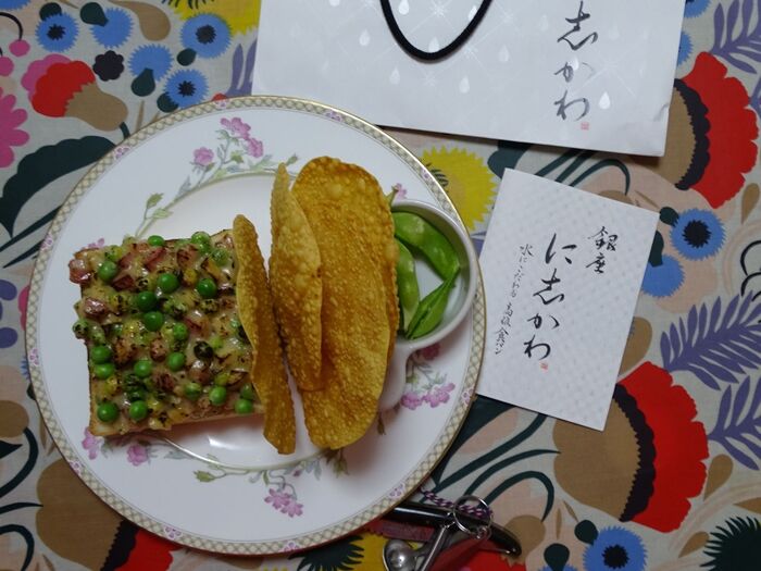 🍞🍞Petits pois à la crème d'amandes 春エンドウトースト🍞🍞