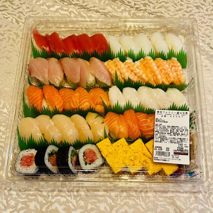 コストコのお寿司はネタが厚い!うまっ(^O^☆♪