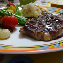 十勝牛ロースの素敵、ペリグーソース