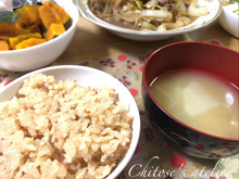 炊飯器にセットするだけ♪たらこ飯