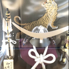 息子の健やかな成長を願って政宗公モチーフの兜を