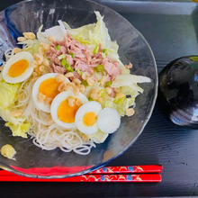 暑くて、面倒なときはこれ!ぶっかけ!ソーメン♪