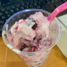 たった3分でベリーのフローズンヨーグルト♪