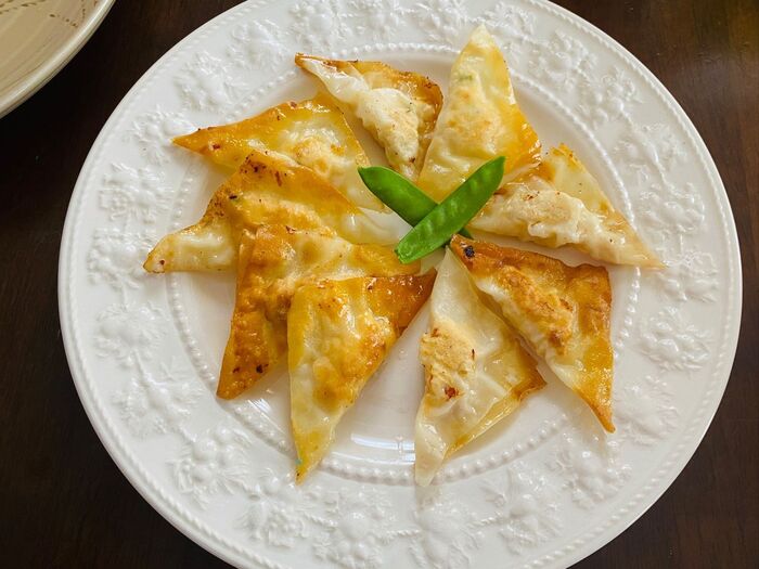 油揚げのワンタン揚げ