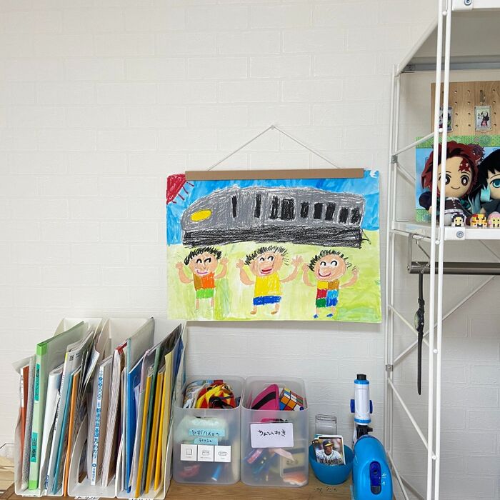 子どもが自分で飾れます