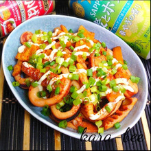 【おうち居酒屋ごはん】イカと淡竹のうまかオイマヨ炒め